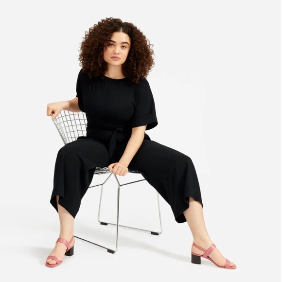 Everlane Japanese GoWeave Short-Sleeve Jumpsuit - Picture 3 of 8